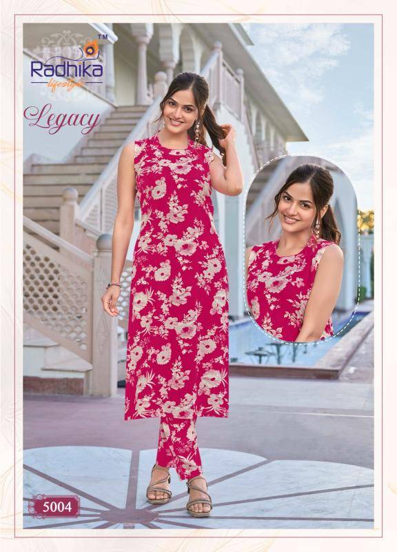 Radhika lifestyle legacy vol 5 coord set Kurti wholesale distributors